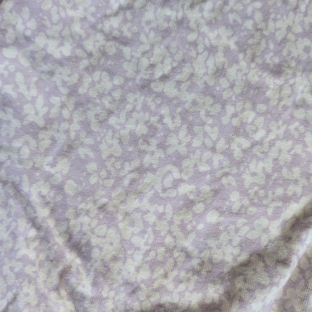 Women's Wednesday’s Girl Pajama Set - Lavender Floral, Size S - Picture 2 of 3